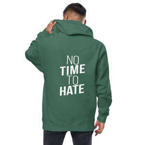 No Time to Hate - Unisex fleece zip up hoodie